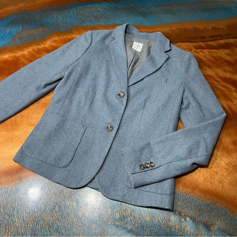 GAP Academy 2 button blazer Light Blue gray size 4